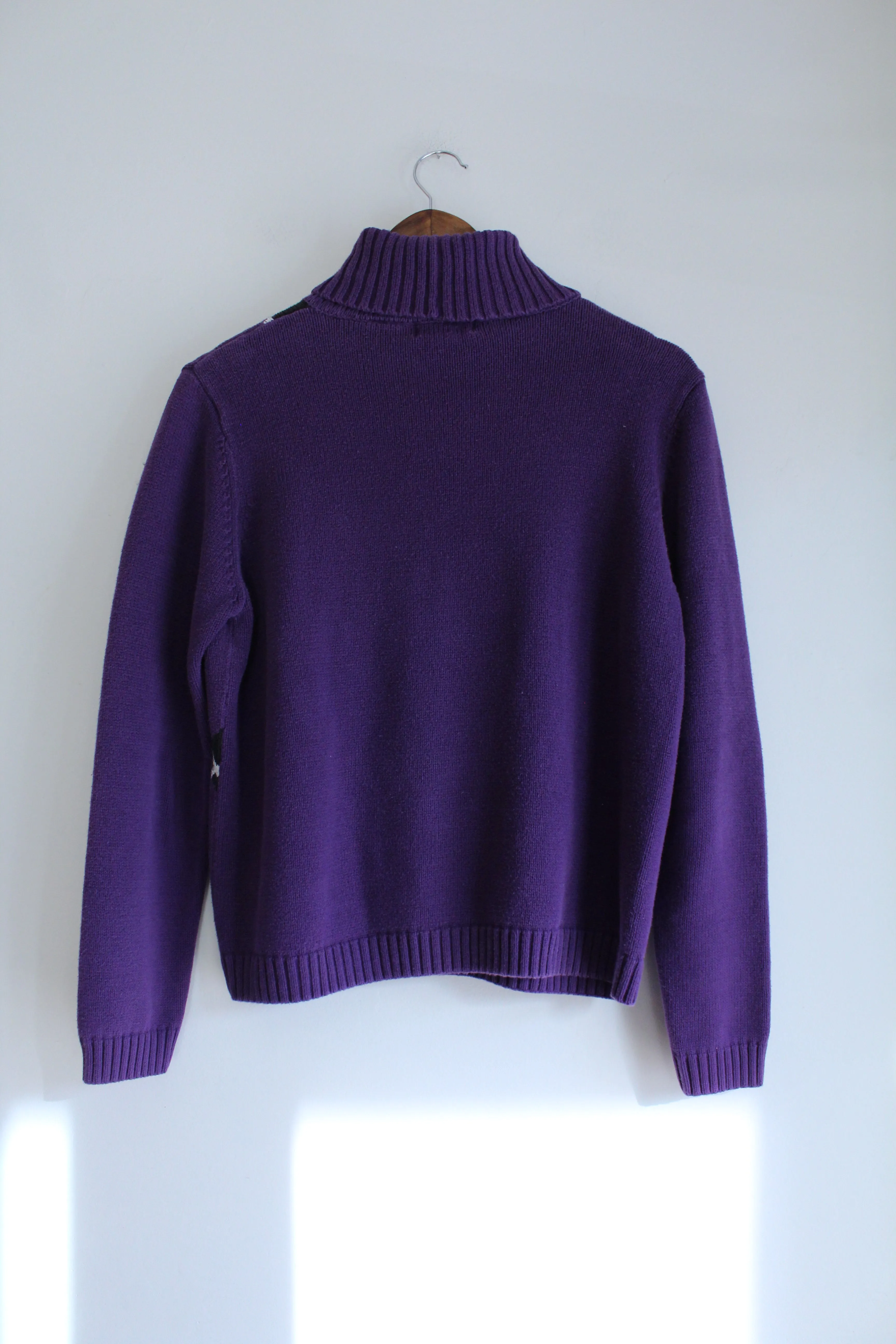 Purple Turtleneck Vintage Sweater