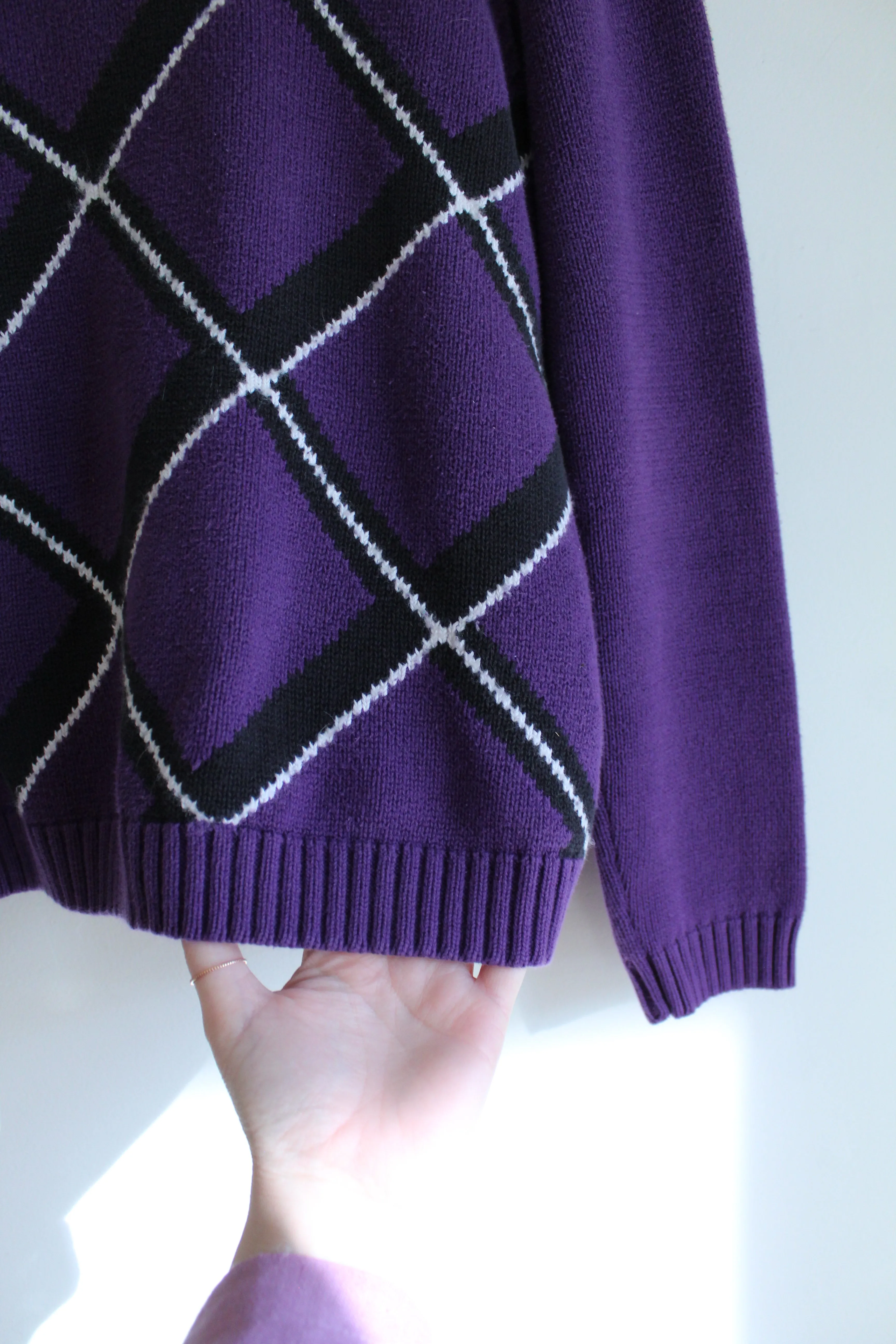 Purple Turtleneck Vintage Sweater