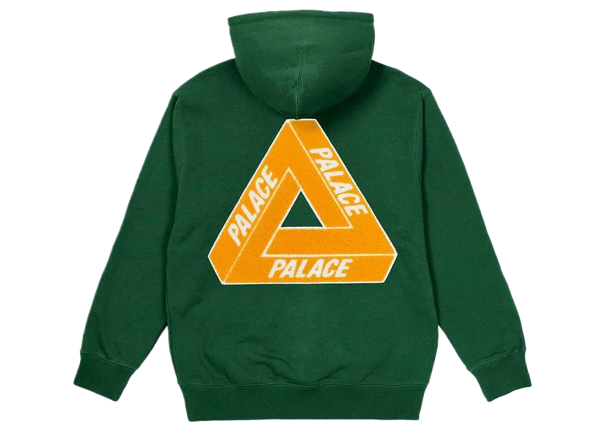 "Palace Tri-Chenille Hood (FW21) Green"