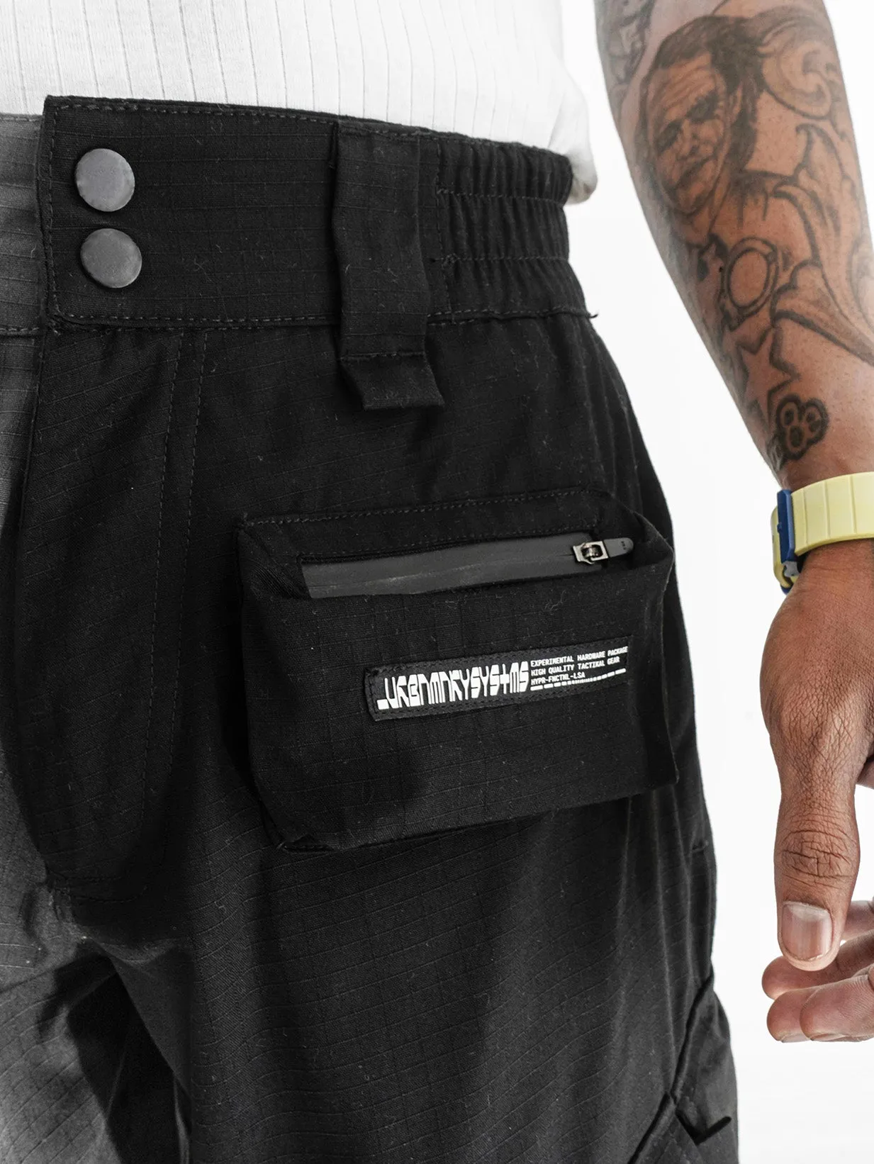 Ripstop Cargo Pants // Black