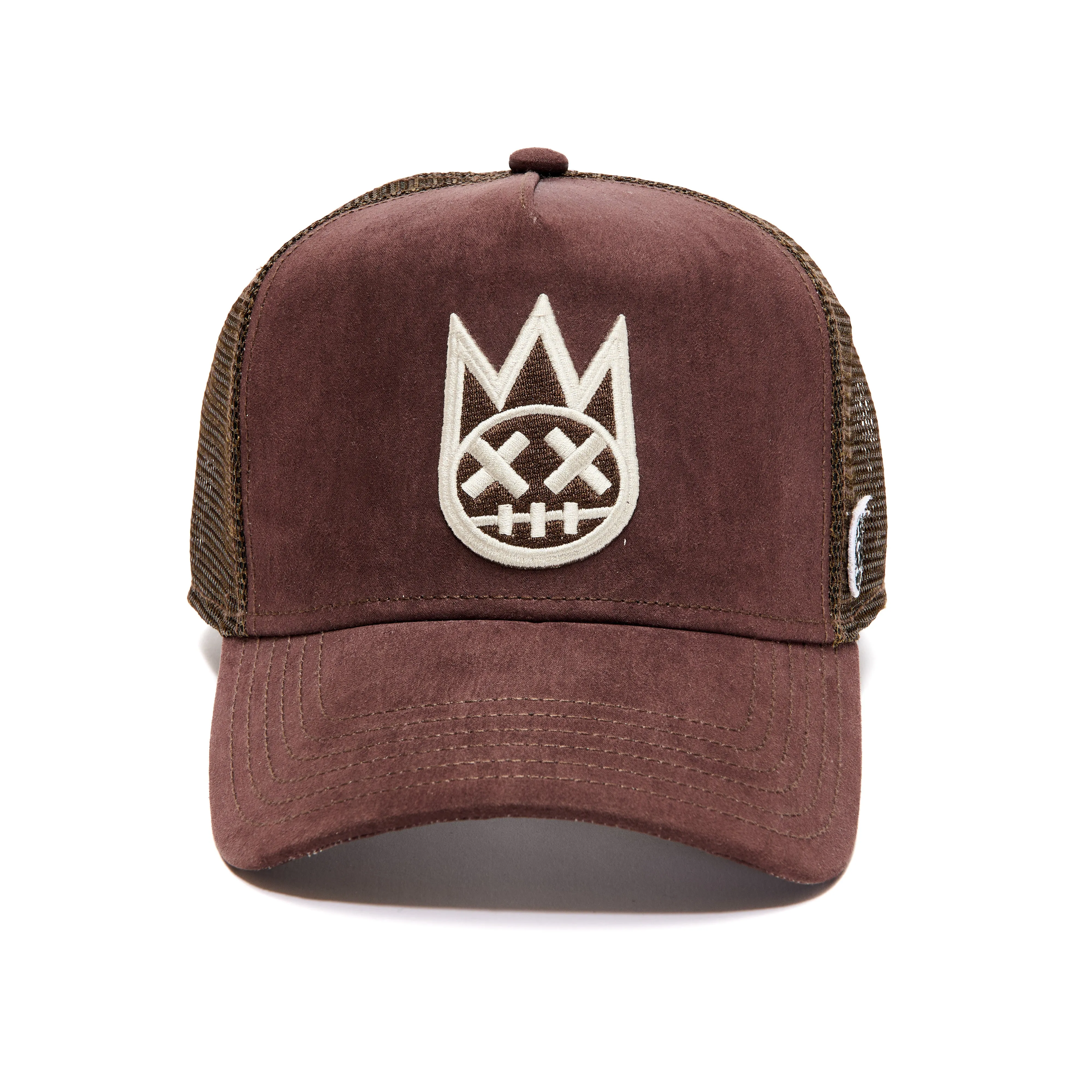 SHIMUCHAN LOGO MESH BACK TRUCKER HAT IN VINTAGE BROWN