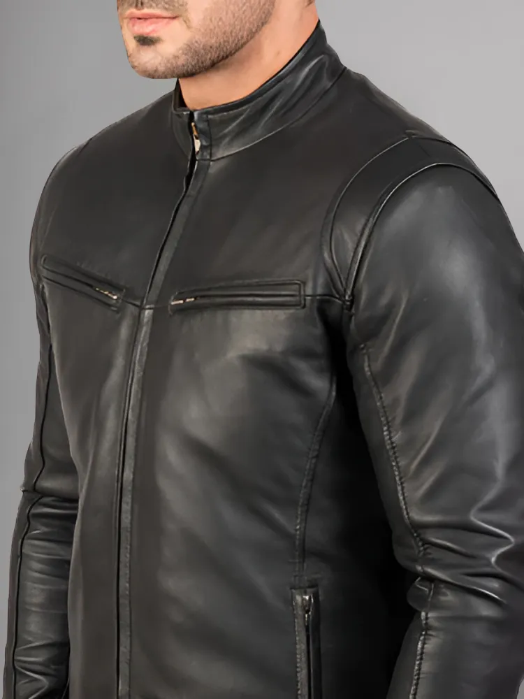 STRIVEN MENS LEATHER JACKET