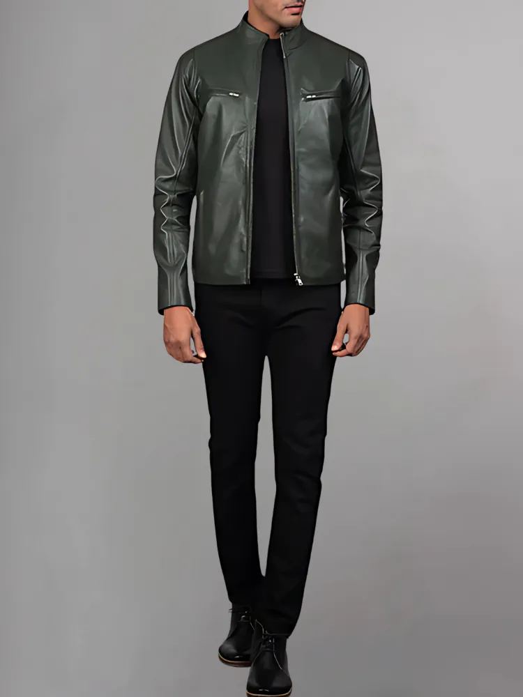 STRIVEN MENS LEATHER JACKET