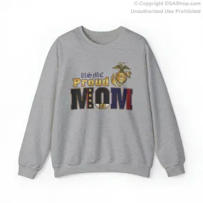 Sweatshirt: Dress Blue Proud Mom (Your Choice of Colors)