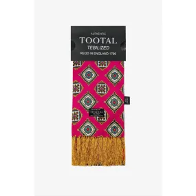 Tootal  -  Medallion Print Pomegranate -Silk Scarf