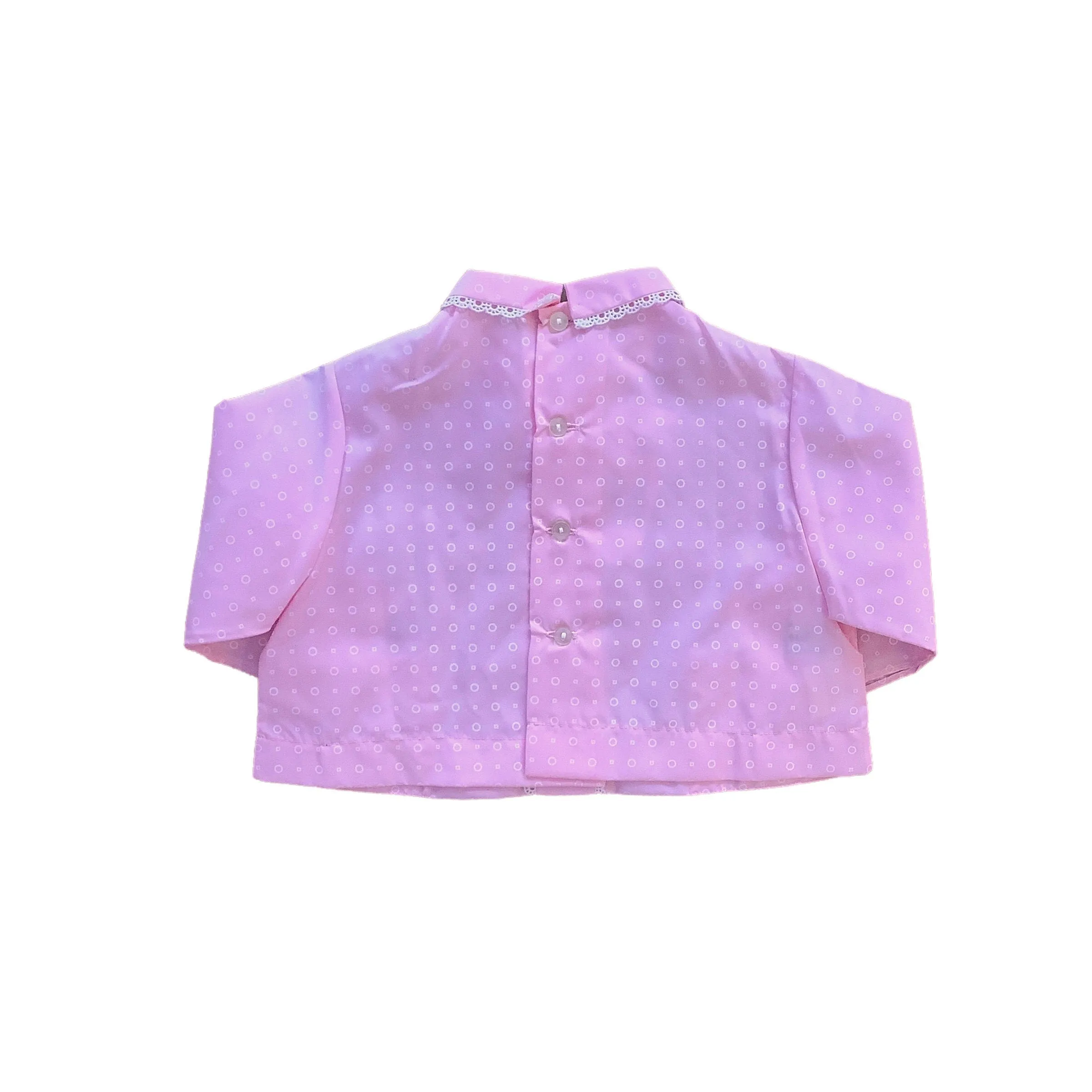 Vintage 60's  PInk Nylon Blouse / Top 12-18M