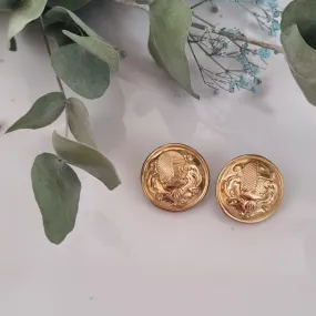 Vintage earrings - Gold nautica